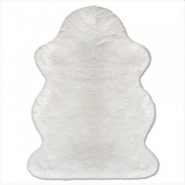 Pelle di Pecora Merino, Rasata, Bianco Naturale, 100 cm